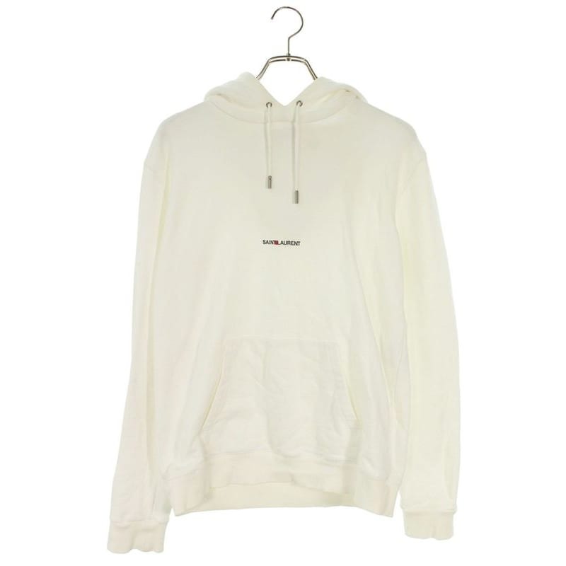 Saint Laurent Paris Yb2 PG Signature Logo Pullover Hoodie