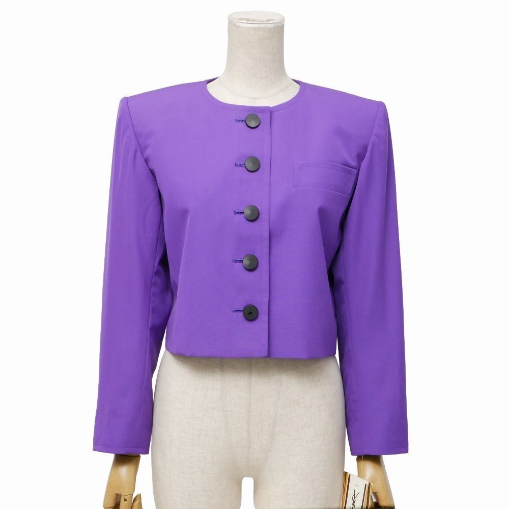 Saint Laurent Yves Vintage Collarless Jacket