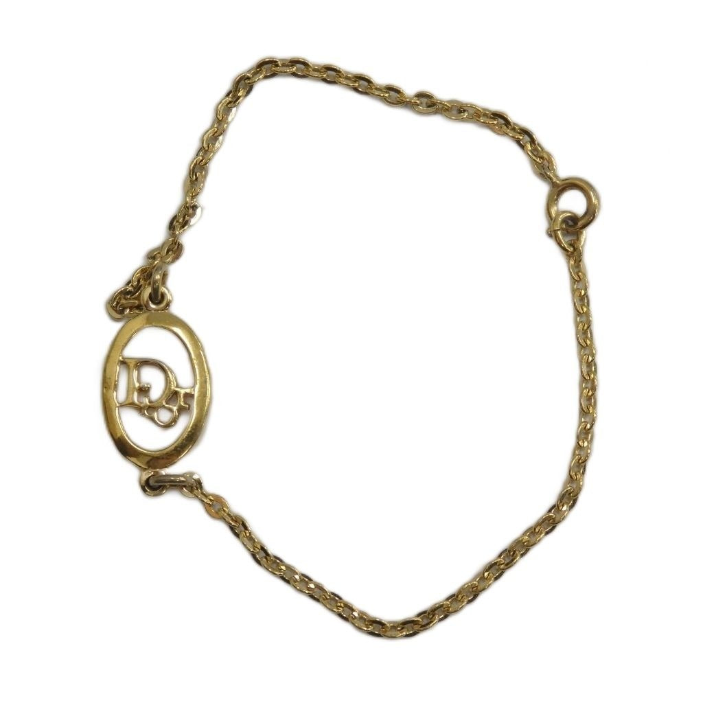 Dior Bracelet Bangle Logo Gold