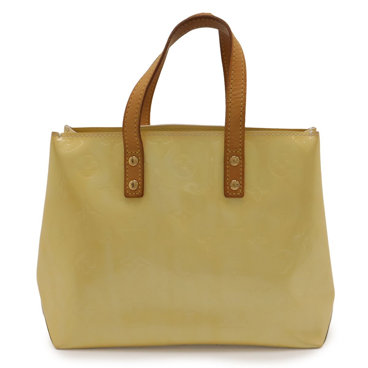 Louis Vuitton Monogram Vernis Reed PM Tote Mini Lou Creamy