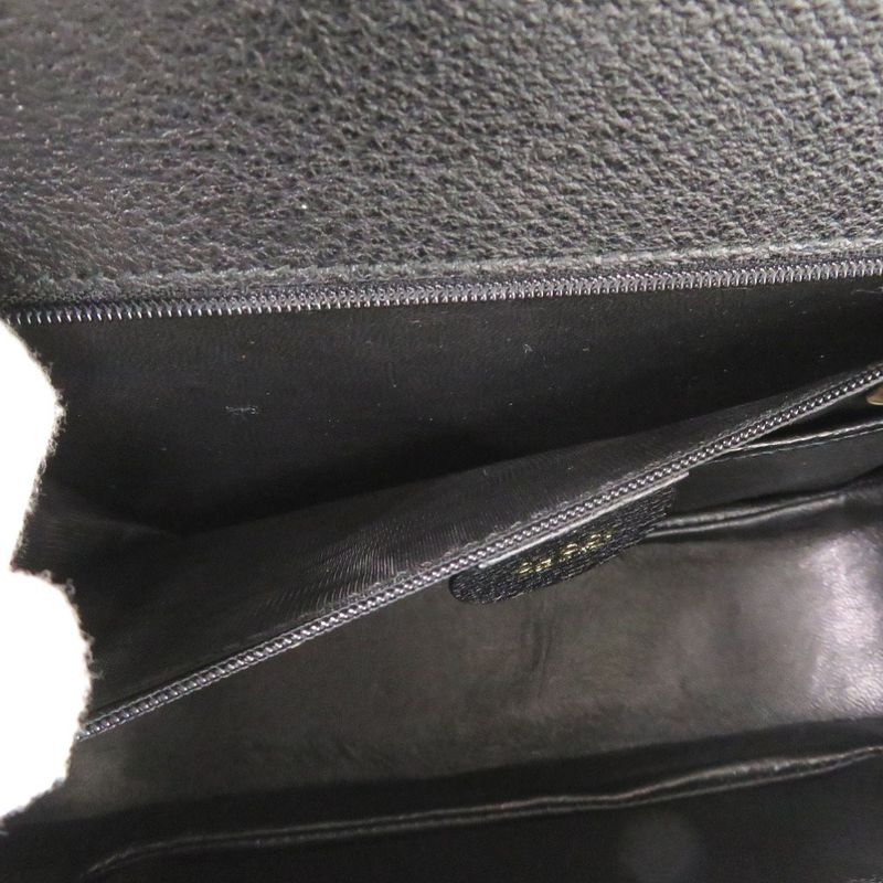 Gucci 2WAY Bamboo 000 1364 0633 Leather Black Handbag Black 0733 Gucci