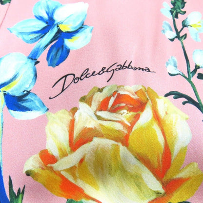 Dolce & Gabbana Floral Print Long Sleeve Silk Dress Multi 36 — view 6