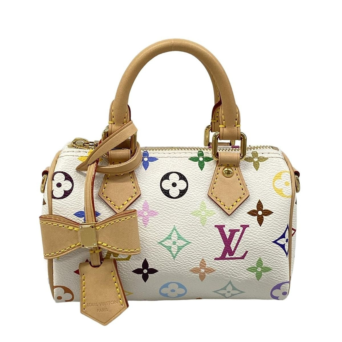 Louis Vuitton Handbag Monogram Multicolor Nano Speedy Bronze