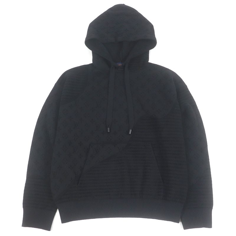Louis Vuitton 25SS 1ahcmw Graphic Jacquard Hoodie Monogram Pullover Knit Hoodie