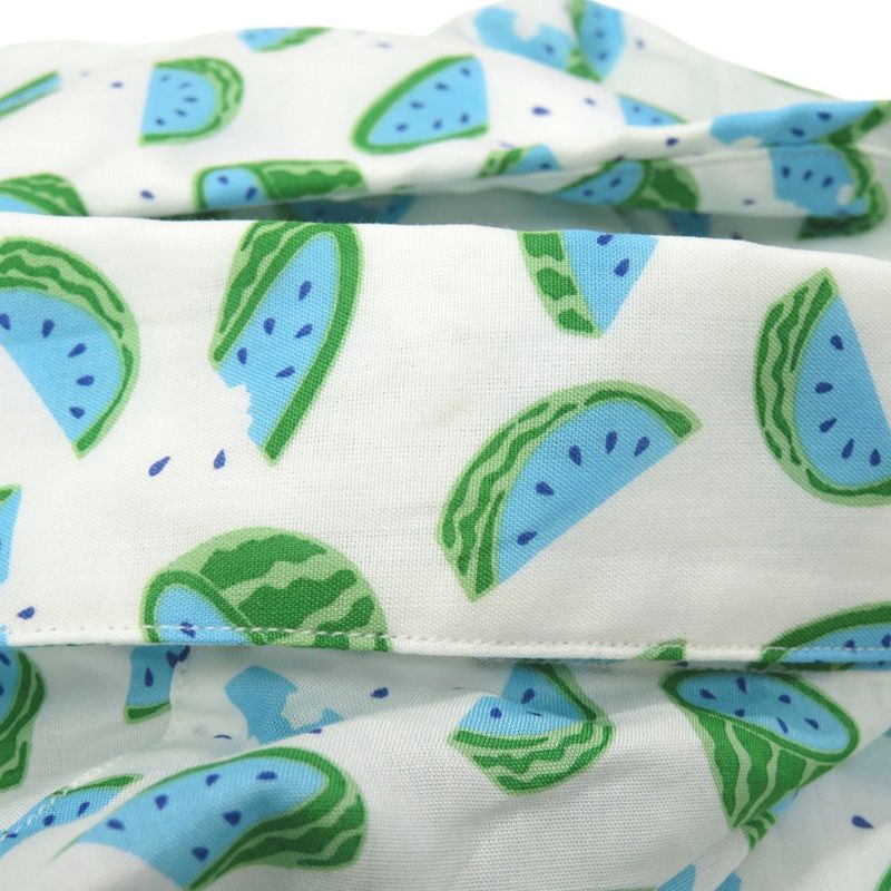 Hermes Watermelon Pattern Size 37 Cotton Multicolor Long Sleeve Shirt 1672