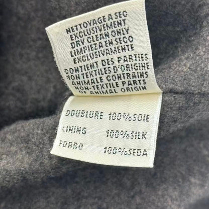 Hermes Jacket Long Sleeve Cashmere with Belt Gray — view 7