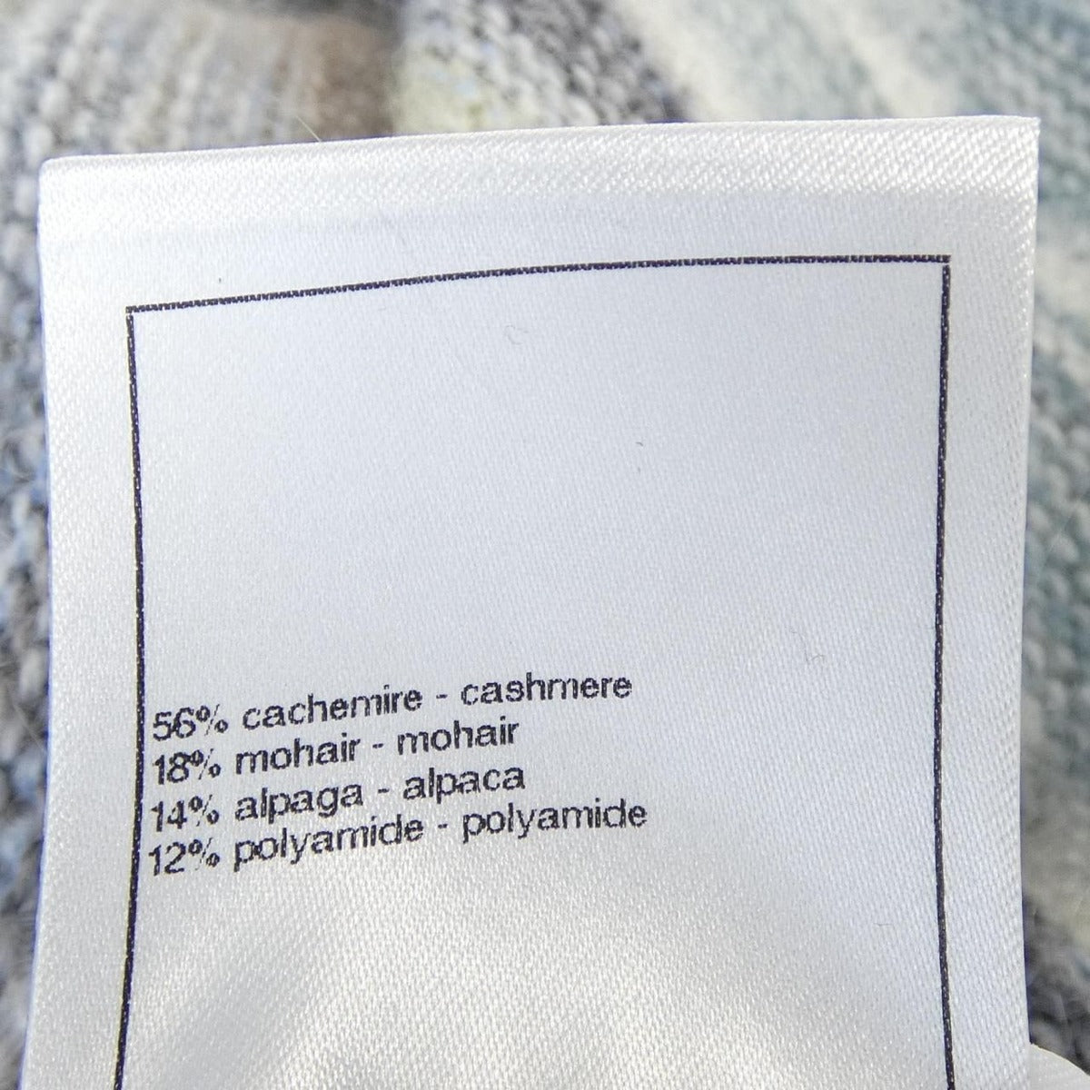 Chanel Jacket Cashmere Blue Gray — view 3