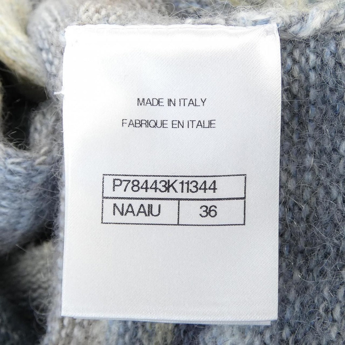 Chanel Jacket Cashmere Blue Gray — view 4