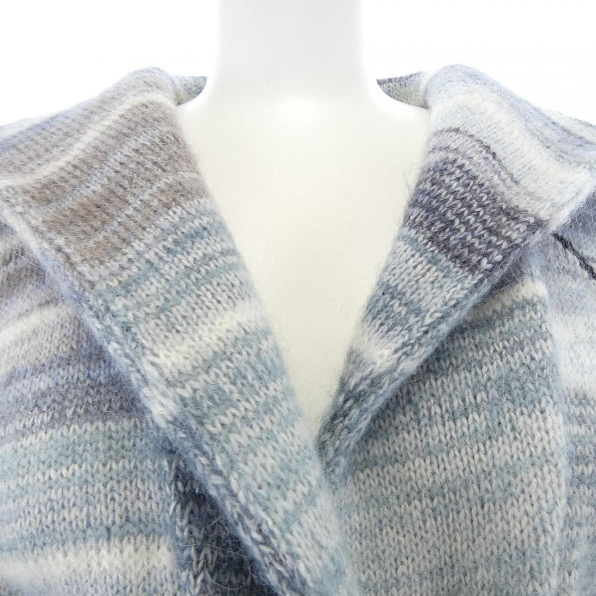 Chanel Jacket Cashmere Blue Gray — view 6