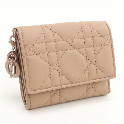 Dior Lotus Wallet Trifold Lambskin