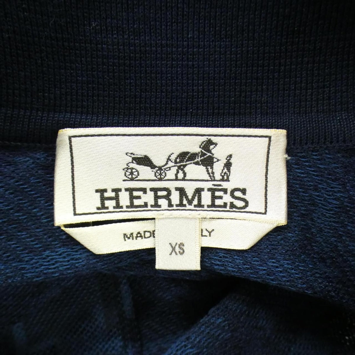 Hermes Polo Shirt Navy XS — view 4