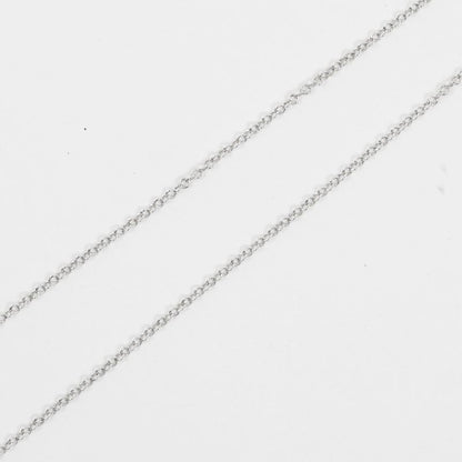 Tiffany & Co Double Rubbing Heart 925 Silver And Pink Sapphire Ladies 1.38g