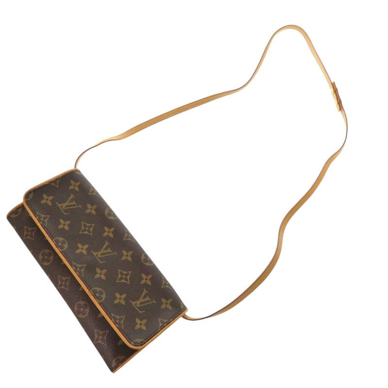Louis Vuitton Pochette Twin GM Monogram M51852 Shoulder Bag LV 0658 Louis