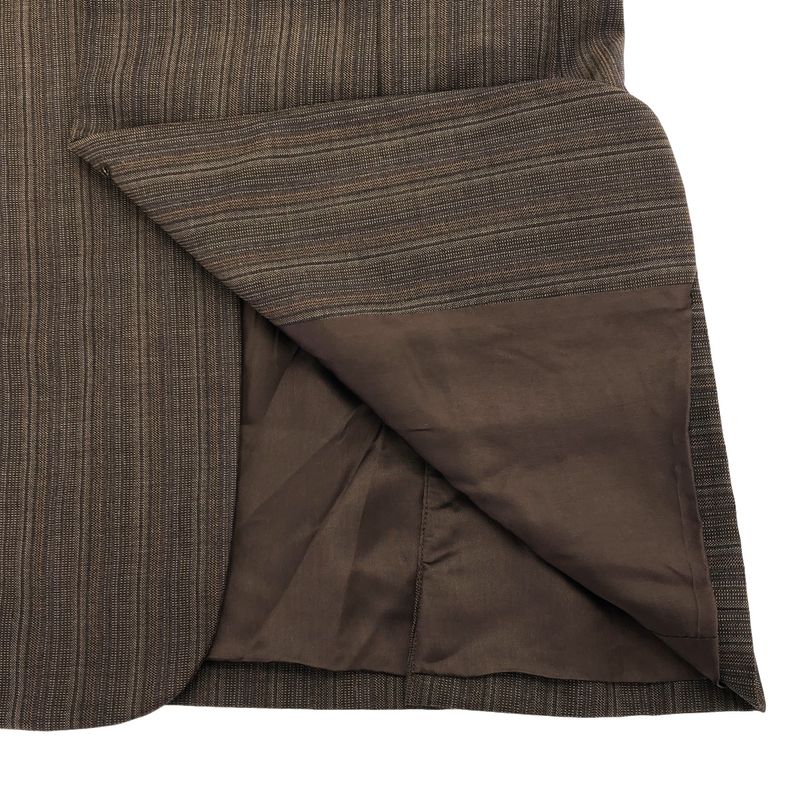 Prada Multi-Stripe 2b Tailored Jacket Brown 48