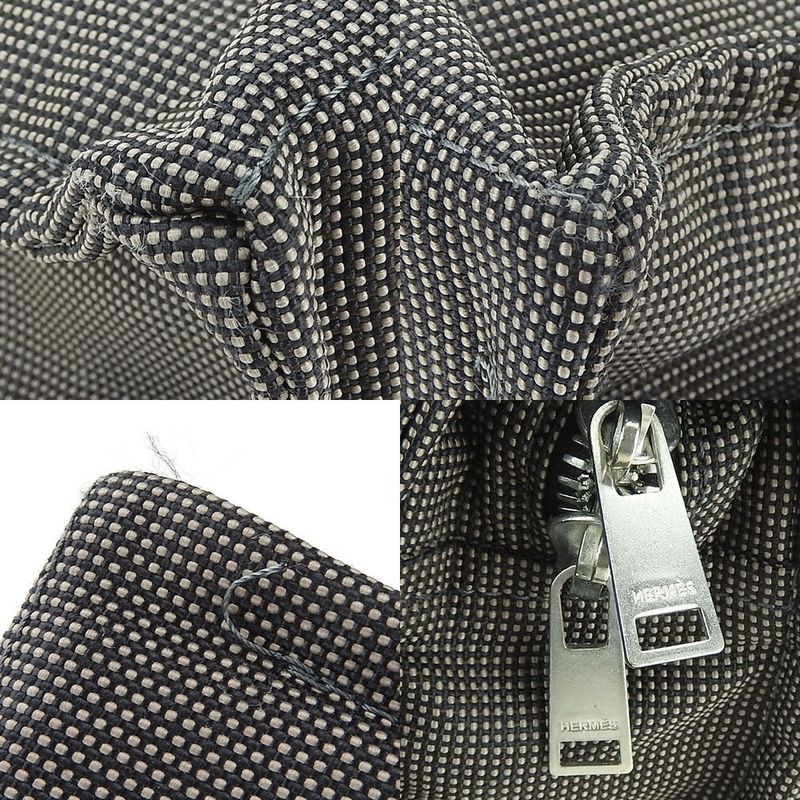 Hermes Tote PM Her Line Gray New Hardware Handbags Canvas Daily Use Casual