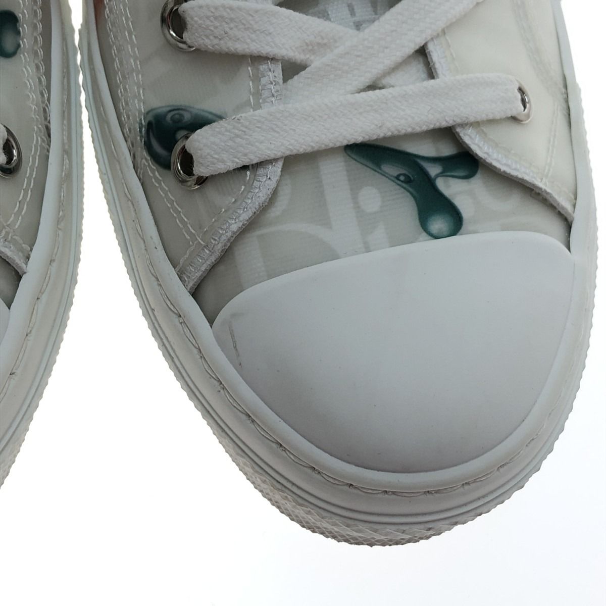 Christian Dior Shoes Sneakers High Cut Sneakers 40 Kenny Scharf White