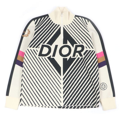 Dior Homme 313 M649 At476 Wool High Collar CD Diamond Long Sleeve Knit Sweater
