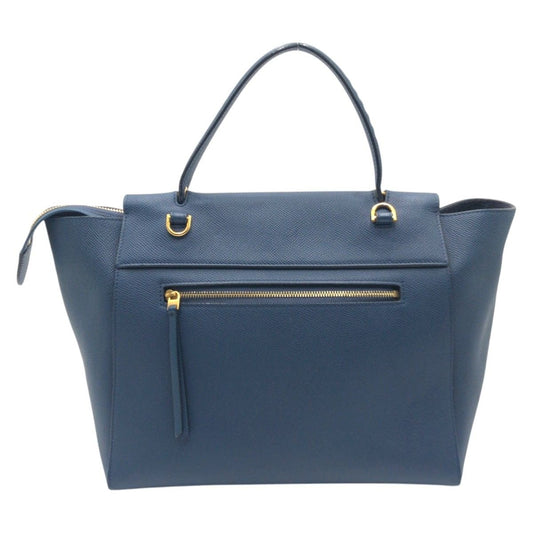 Celine Flap Belt Bag Mini Blue Leather