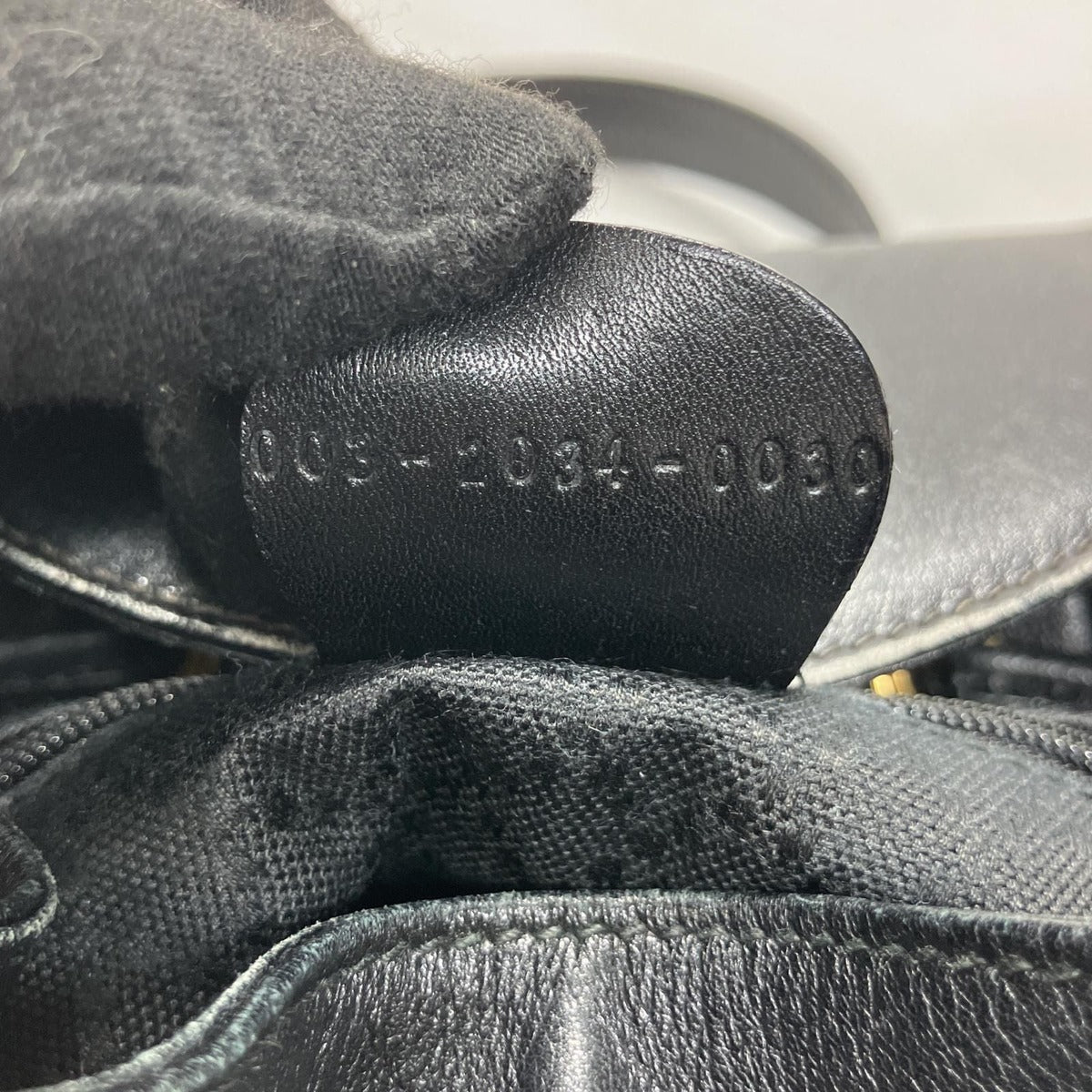 Gucci Leather Bamboo Mini Backpack Partly Damaged 003-2034-0030 Black — view 7