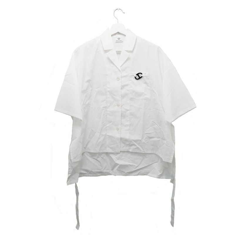 Hermes Chaine D'ancre Short Sleeve Button Shirt 36 White Chemise De