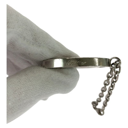 Cartier Double C Silver Stainless Steel T1220148 Key Holder Key Chain For Men