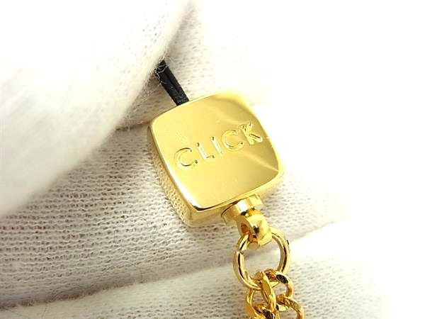 Chanel Logo Click Rouge Allure Lanyard Key Holder Charm Women's