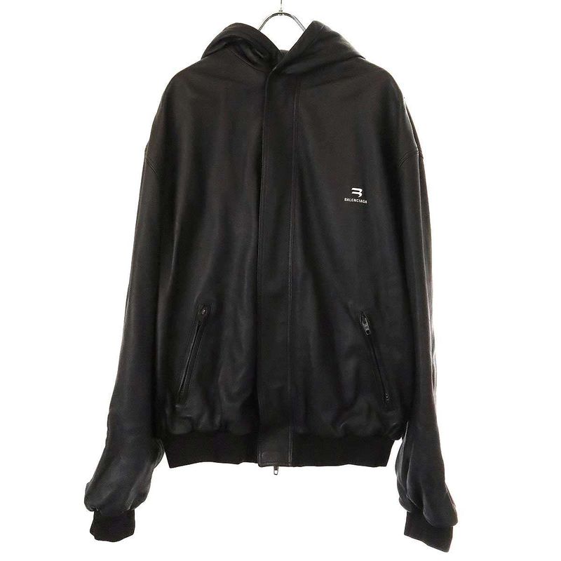 Balenciaga 22aw Taxi Blouson Taxi Leather Blouson 719225 Tls01 Brown 46