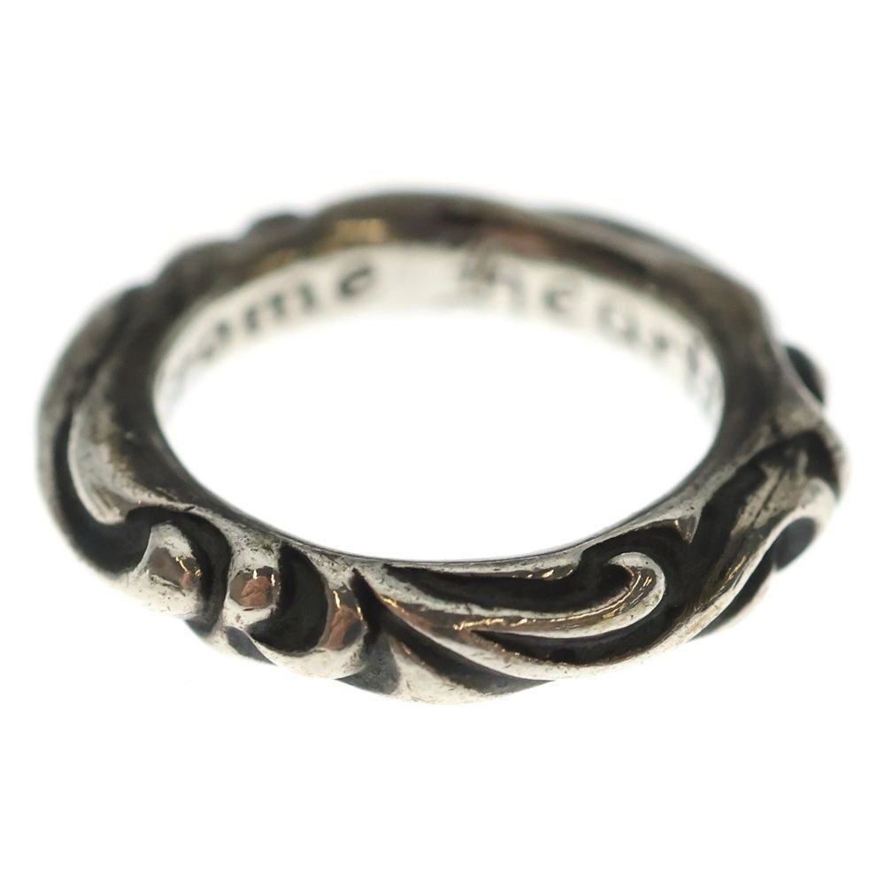 Chrome Hearts Scrl Band Scroll Ring Silver