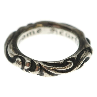 Chrome Hearts Scrl Band Scroll Ring Silver