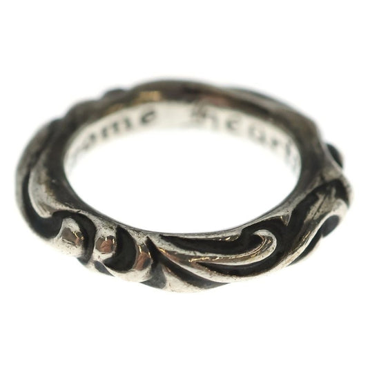 Chrome Hearts Scrl Band Scroll Ring Silver