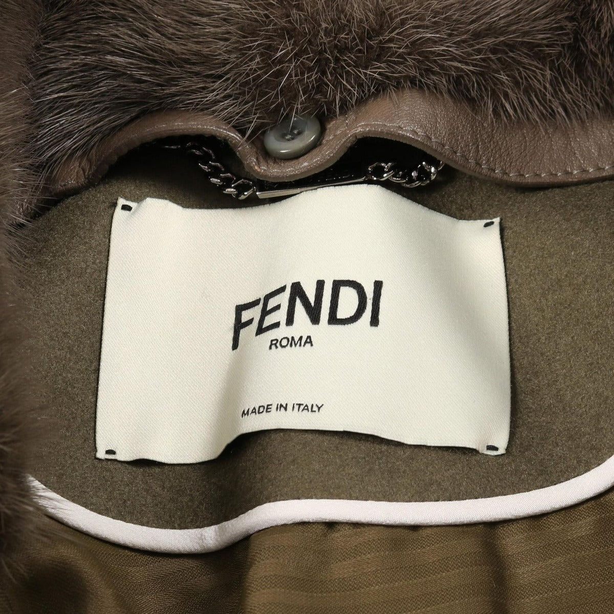 Fendi Pea Coat Wool Cashmere — view 3