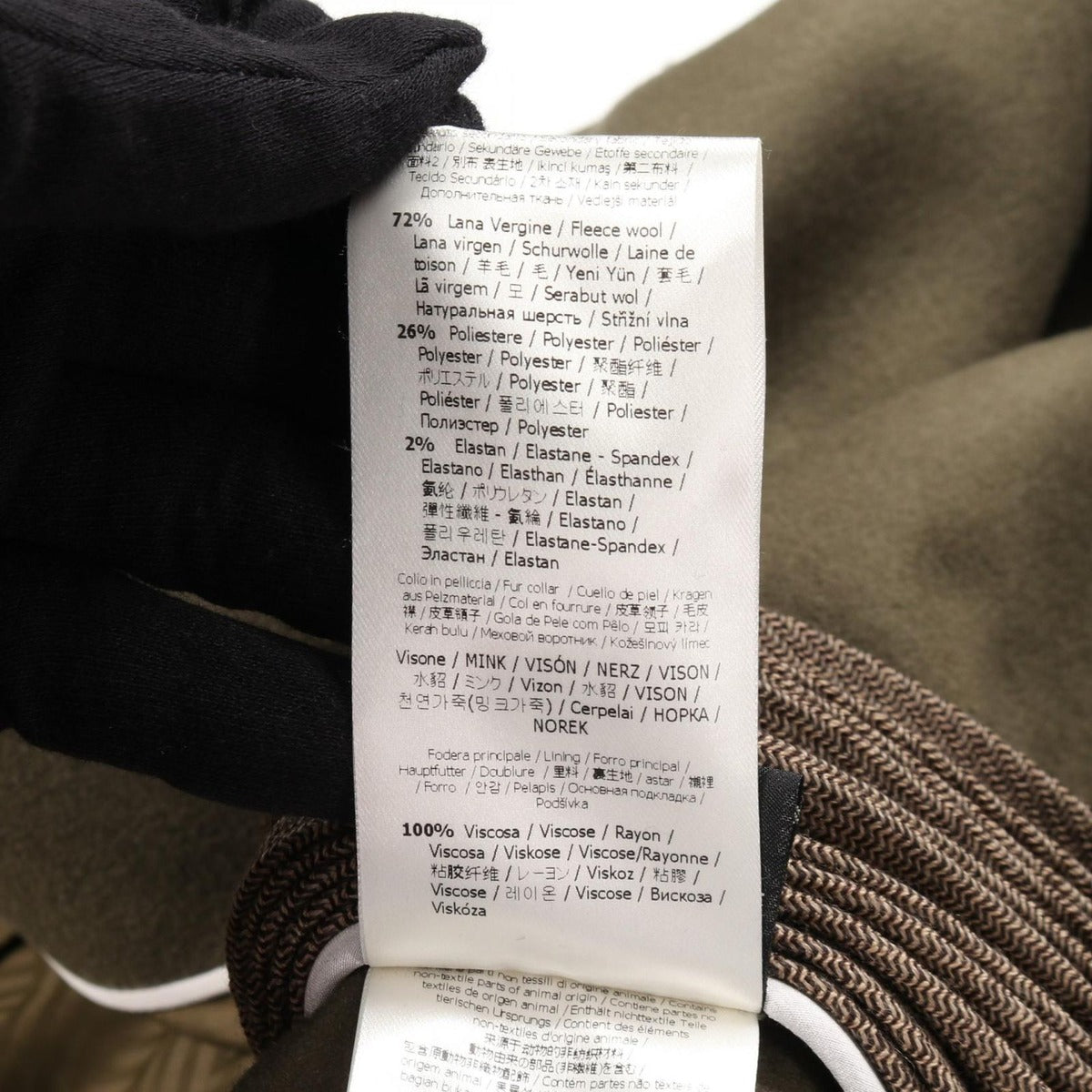 Fendi Pea Coat Wool Cashmere — view 6