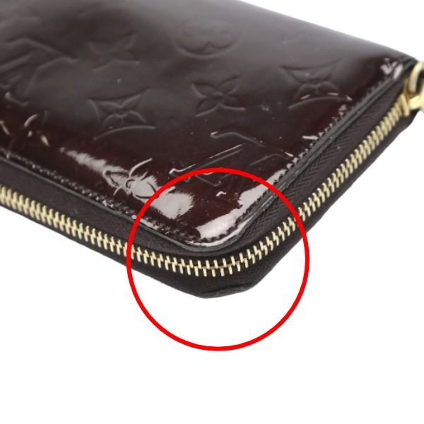 Louis Vuitton M93522 Monogram Vernis Round Zipper Zippy Wallet Long Wallet