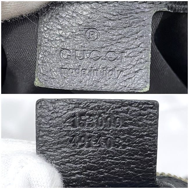 Gucci Tote Bag Black GG Canvas 153009 Light Canvas