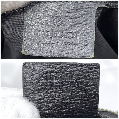 Gucci Tote Bag Black GG Canvas 153009 Light Canvas