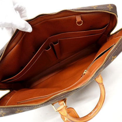 Louis Vuitton Briefcase Monogram Porte Documents Voyage M40226 Brown Men's