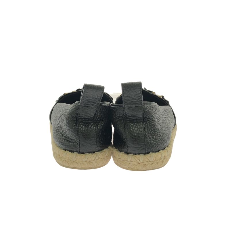 Louis Vuitton Ma1106 Espadrilles Monogram Flower Leather Slip-on Black 36