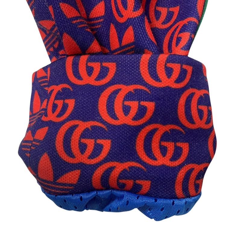 2996 Gucci Adidas 692112 Double G Trefoil Sideline Jersey Track Jacket Blue Red