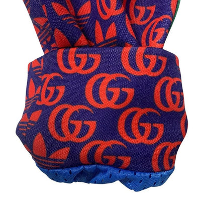 2996 Gucci Adidas 692112 Double G Trefoil Sideline Jersey Track Jacket Blue Red