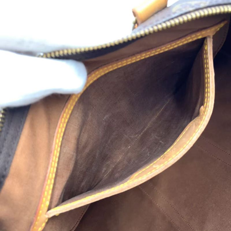 Louis Vuitton Flannery 45 Monogram Leather × PVC Brown Shoulder Bag Gold M51115