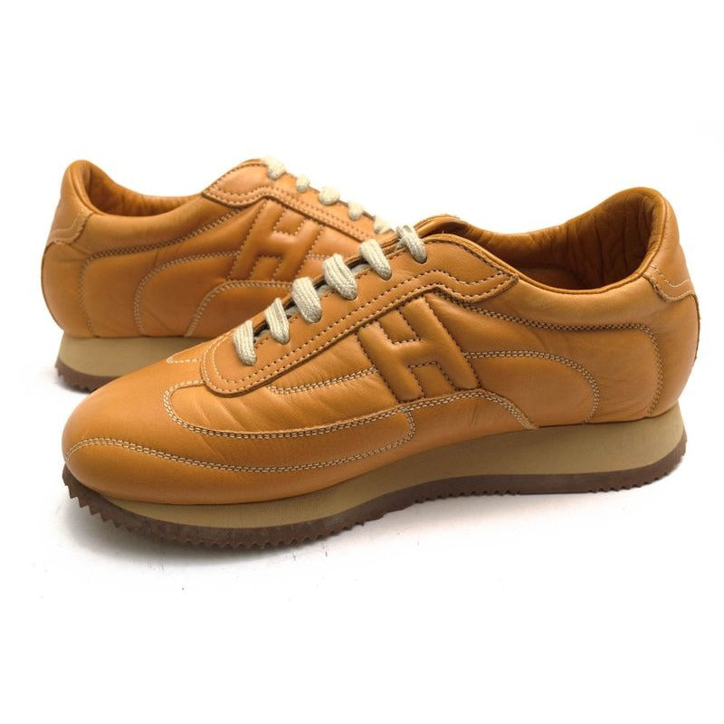Hermes Shoes Sneakers Low Cut Women Leather Beige Quick — view 3