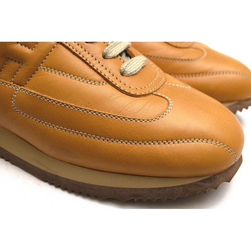 Hermes Shoes Sneakers Low Cut Women Leather Beige Quick — view 6