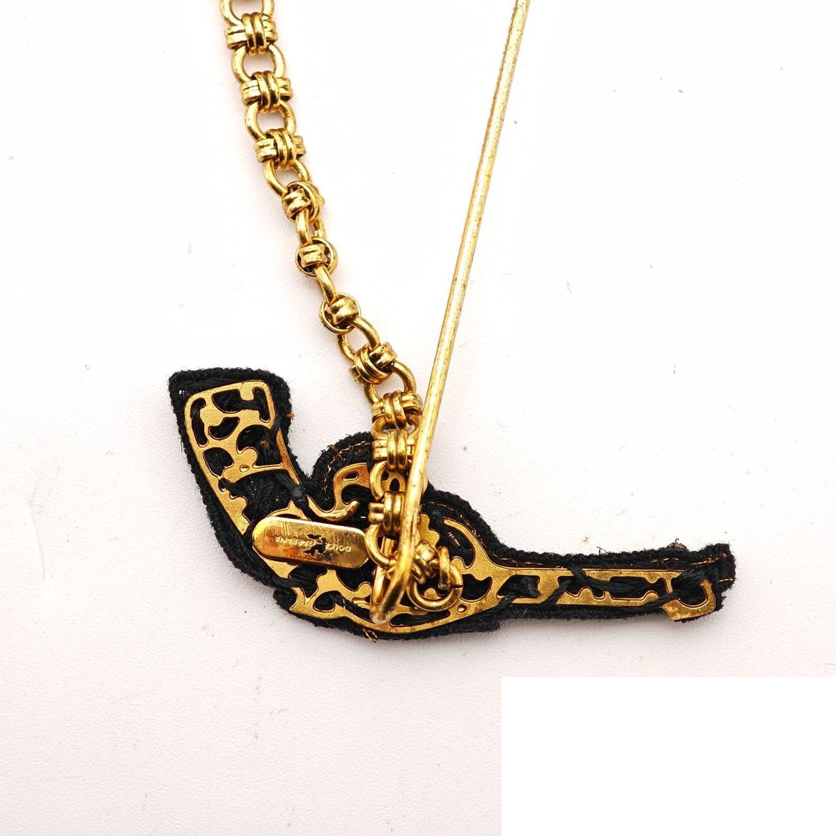 Dolce & Gabbana Jewel Gun Brooch Bracelet Gold — view 7
