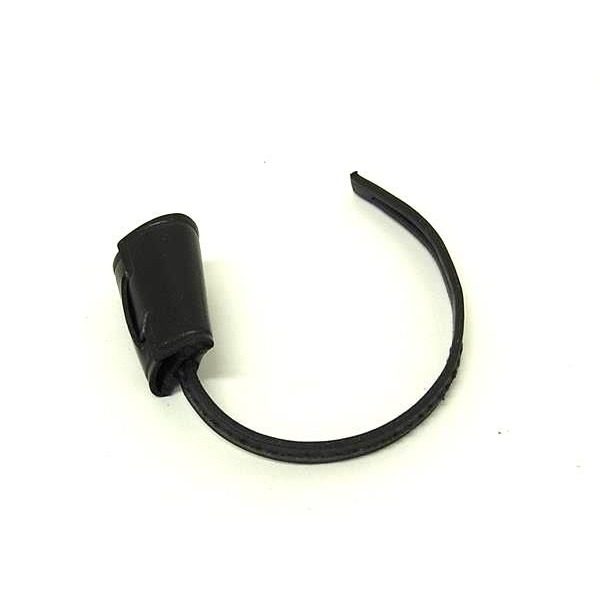 Hermes Mini Clochette Leather Silver Bag Charm Key Holder Black — view 2