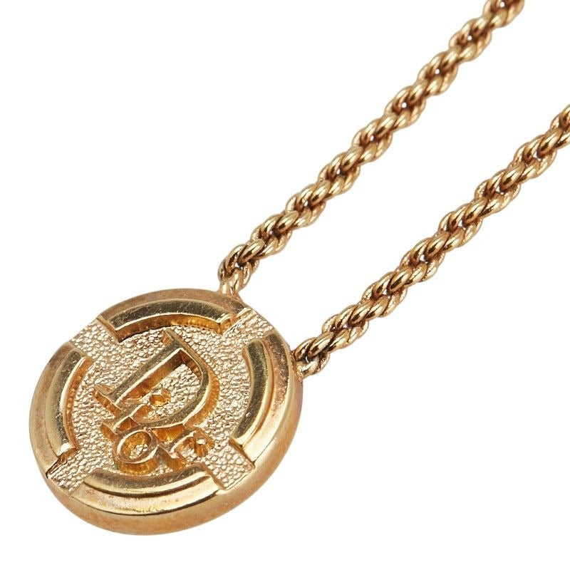 Dior Pendant Necklace Gold Plated