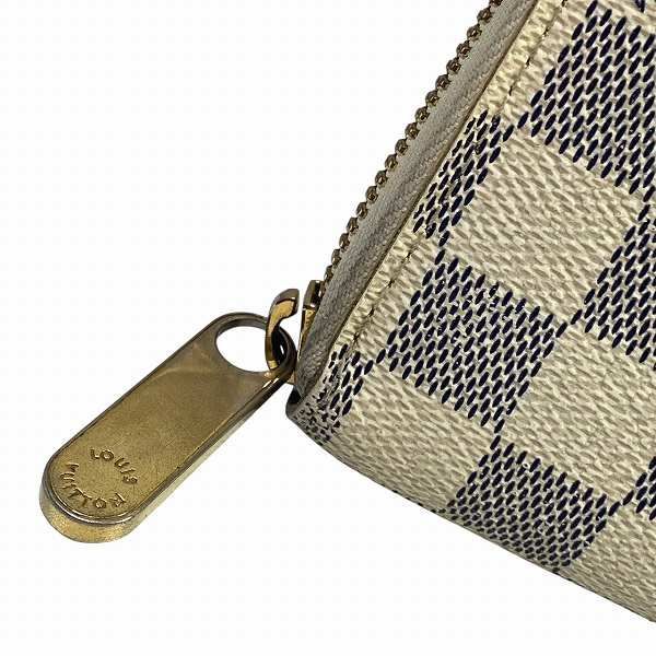 Louis Vuitton Damier Azure Zippy Wallet N60019 Round Zipper Long Wallet Unisex