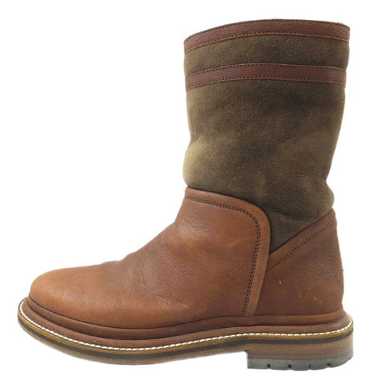 Chanel Mouth Boots Brown Size 37 Leather Suede