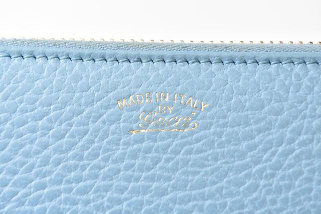 Unused Gucci Coin Case Card Case Mini Wallet Light Blue 3688797