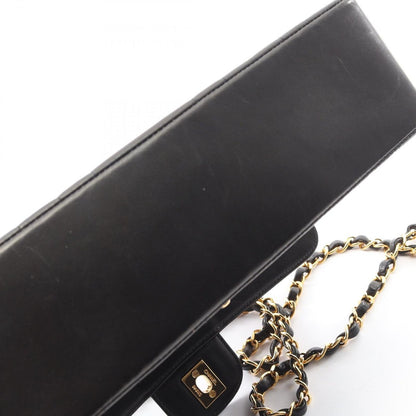 Chanel Shoulder Bag Quilted Diana Flap Black Lambskin Mademoiselle Chain — view 12