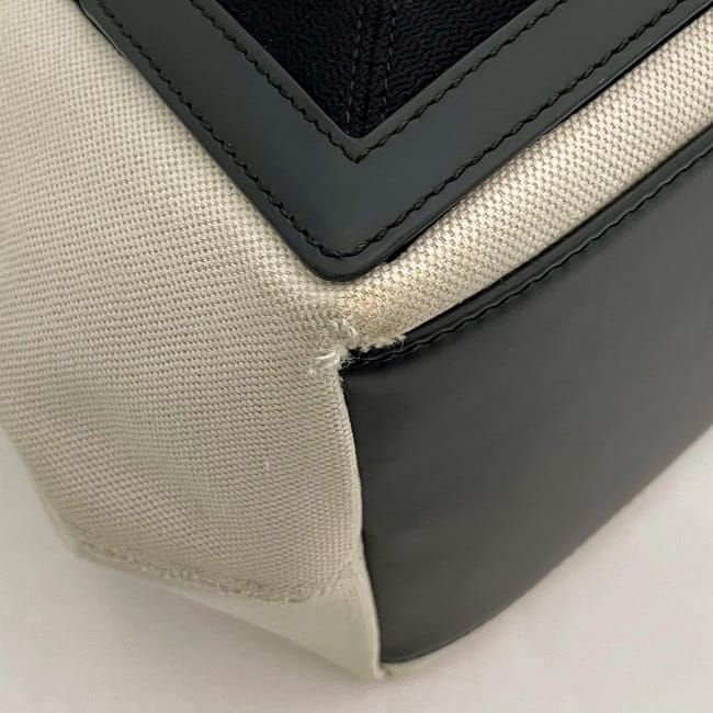 Balenciaga Tote Bag Navy Cabas Su Natural White Black